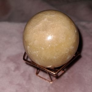 Golden Healer Sphere with Lighted Stand